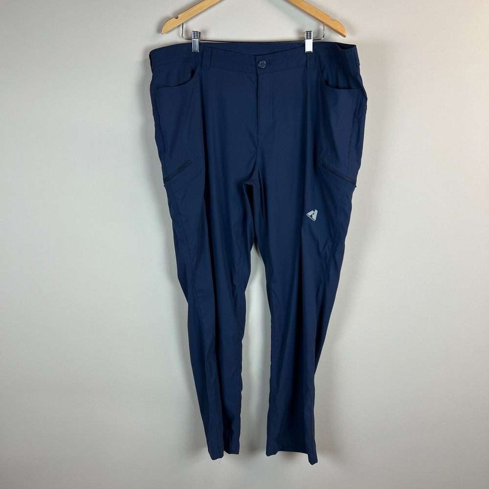 Eddie Bauer First Ascent Pants Women 22W x 31 Guide Pro Navy Blue Hiking Outdoor
